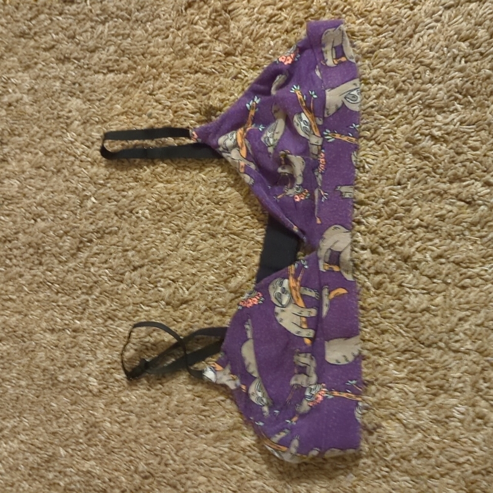 ❤️MeUndies Purple sloth bra